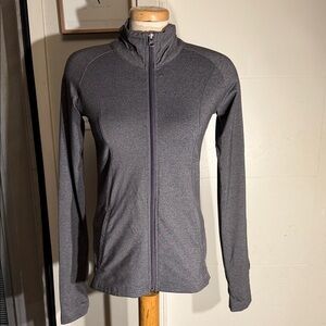 Tough Athletics Dark Grey Full-Zip Yoga Jacket